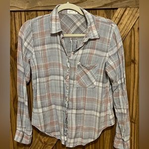 Maurices Plaid Button Down Shirt